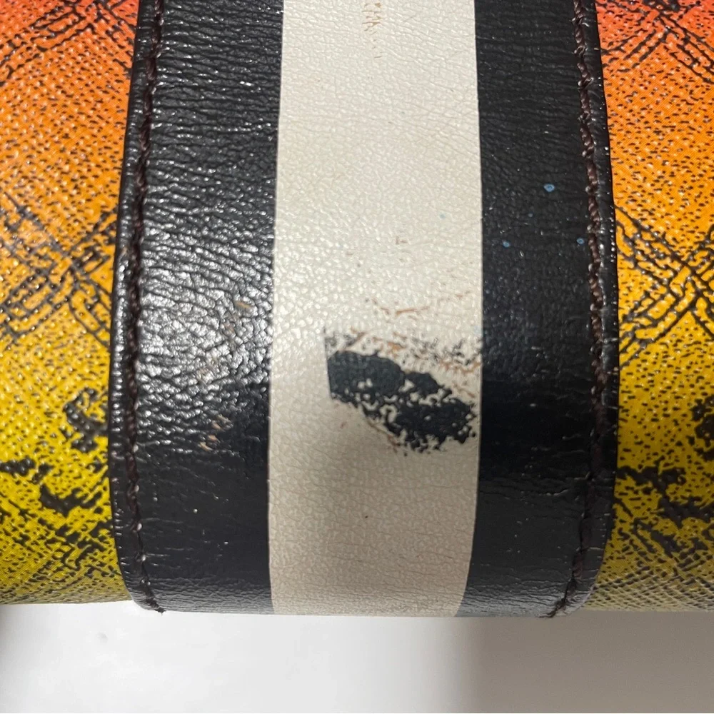 L.A.M.B. Rasta Ombre zipper makeup cosmetics clutch bag - Picture 4 of 8